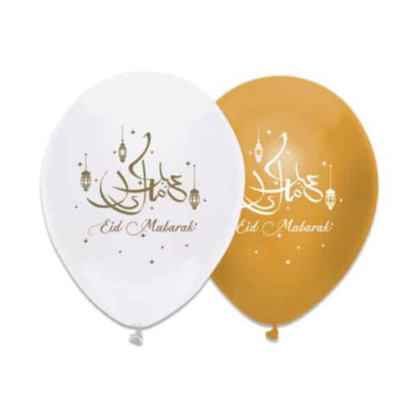Eid Mubarak - Ballonnen Goud (6 st)