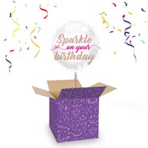 Folieballon Sparkle on your Birthday 45 cm