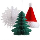 Honeycomb Kerst set 3 stuks