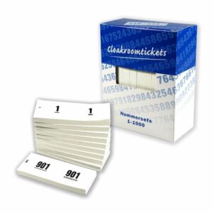 Garderobe blok wit (1-1000)
