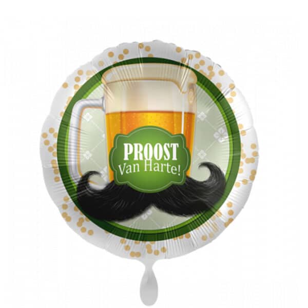 Folieballon - Proost – Van Harte!