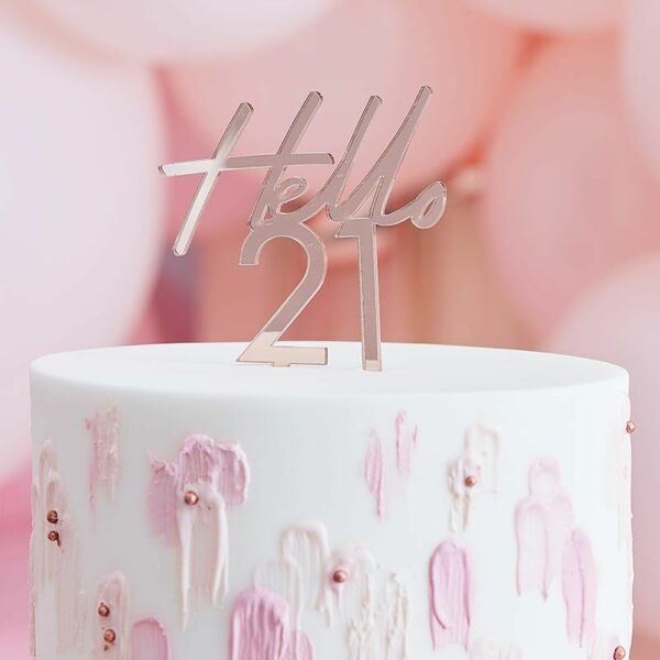 Mix it Up - Cake topper Hello 21