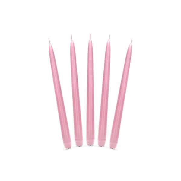 Diner Kaarsen Licht Roze (10 stuks) - 24 cm