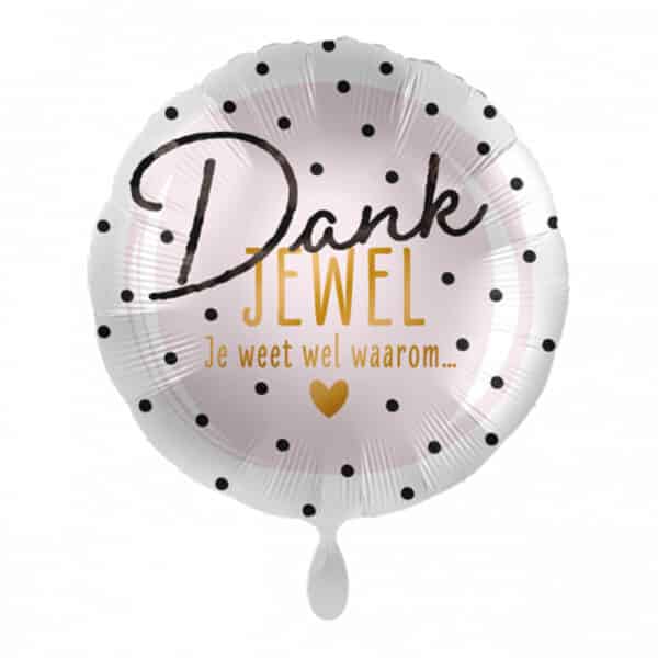 Folieballon - Dankjewel , Je weet wel waarom