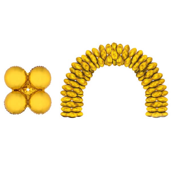 Folieballonnen ballonboog Goud (10 stuks)