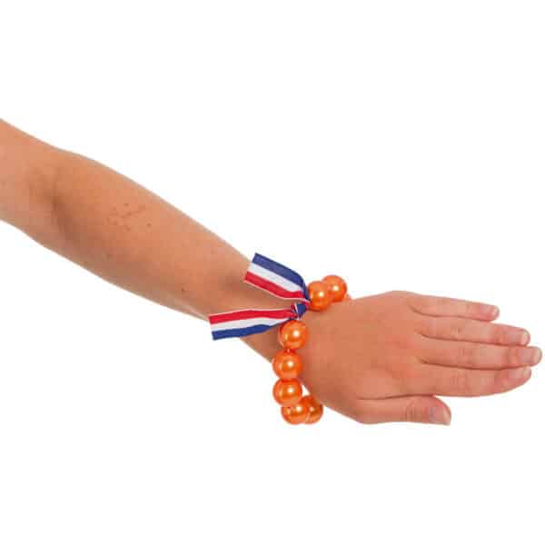 Luxe Armband Oranje Parels