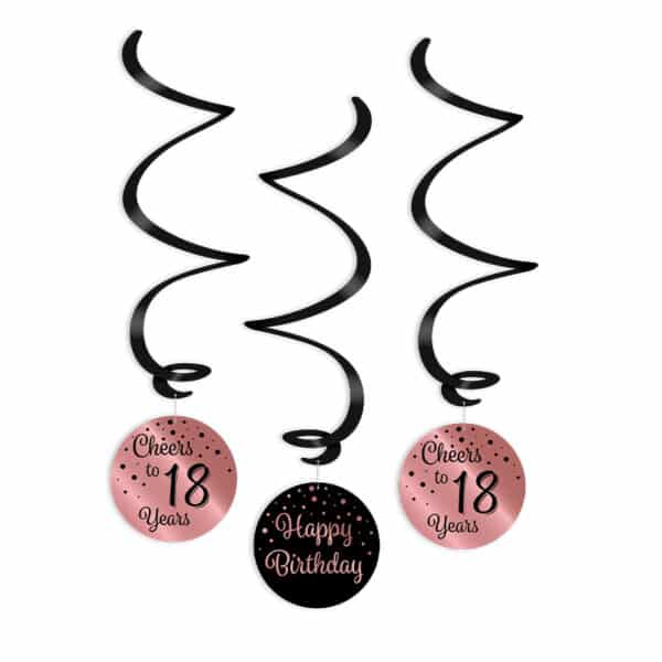 Swirls Rose Gold / Zwart 18 jaar