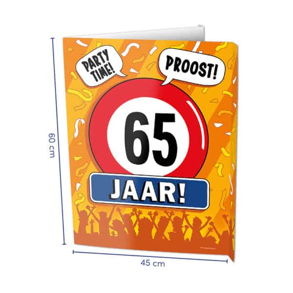 Window Sign - 65 jaar