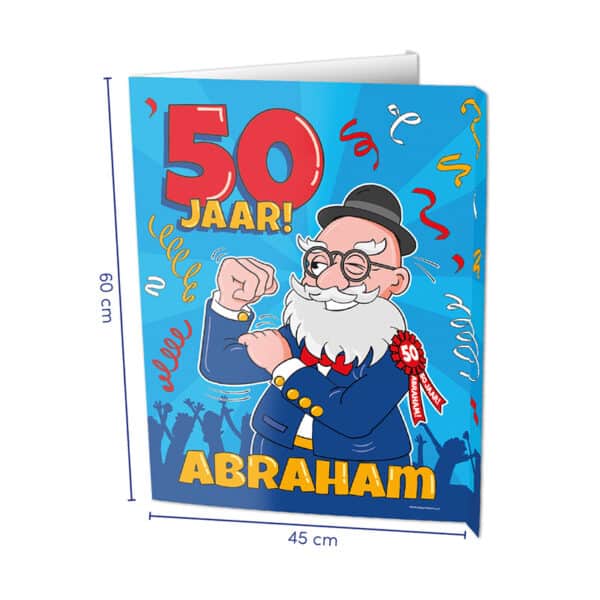 Window Sign - 50 jaar Abraham