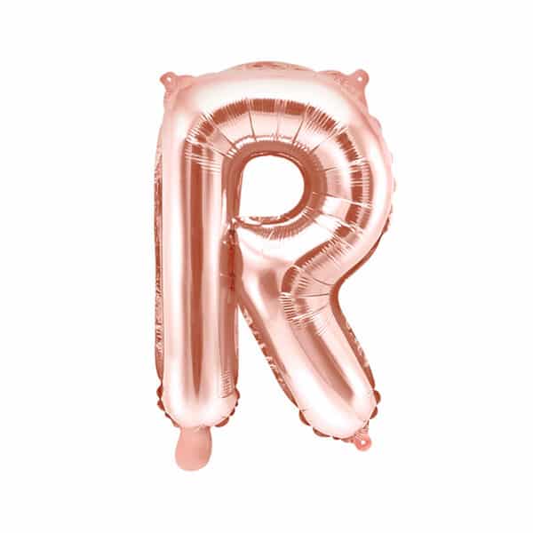 Folieballon Rose Gold Letter R (35 cm)