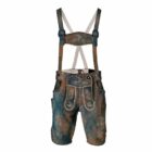 Lederhose faded cognac - echt leer