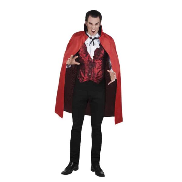 Cape Bloodlust zwart/rood omkeerbaar (120 cm)