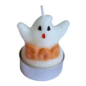 Theelichtjes Halloween spookjes 5,5 cm wax wit 3 stuks