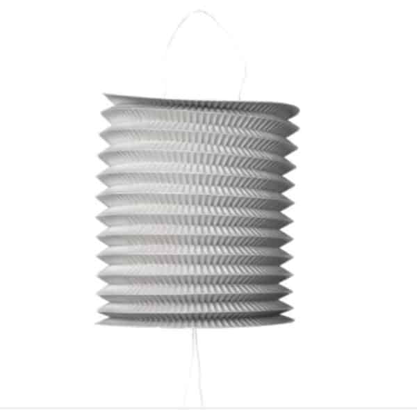 Lampion Metallic Zilver (16 cm)
