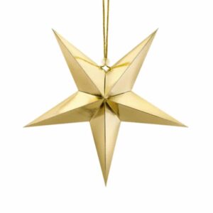 Hanger Glimmende Ster Goud (30 cm)
