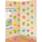 Hangdecoratie Hawaiian Flowers (6 stuks) - 213 cm