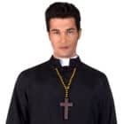 Houten priesterkruis de luxe