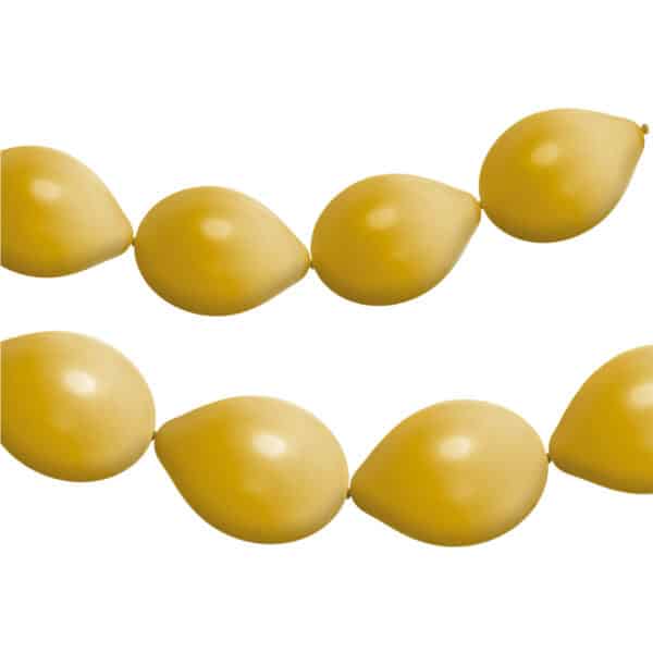 Knoopballonnen voor Ballonnenslinger Stardust Gold Metallic 33 cm - 8 stuks