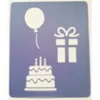 Stencil - Birthday set - doos ballonpost