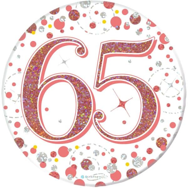 Button Rose Gold (65 jaar)
