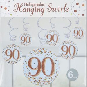 Swirls Sparkling Rose Gold - 90 jaar