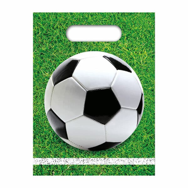 Voetbal - uitdeelzakjes (6 stuks)