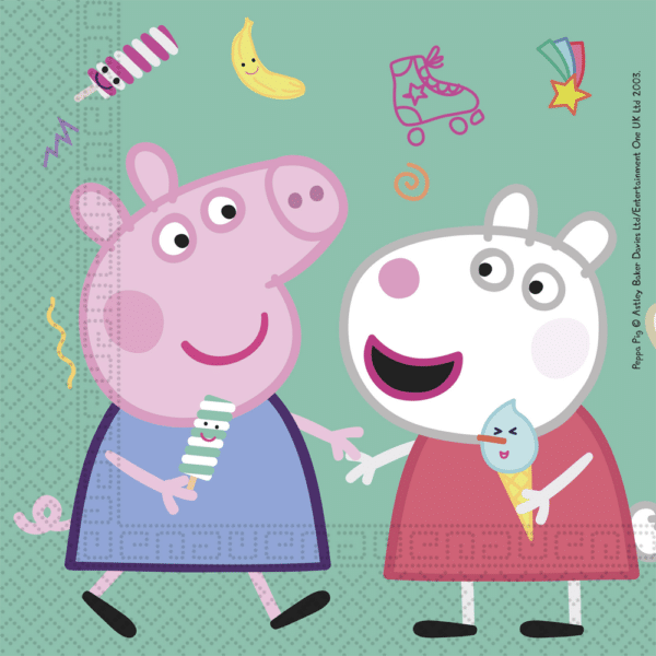 Peppa Pig - servetten groen (20 stuks)
