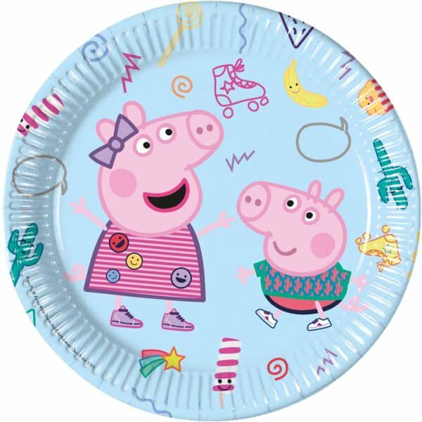 Peppa Pig - borden (8 stuks)