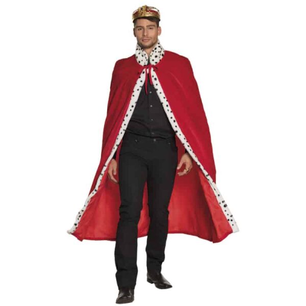 Koningsmantel rood (140 cm)
