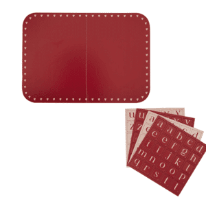Bord hartjes met losse letters