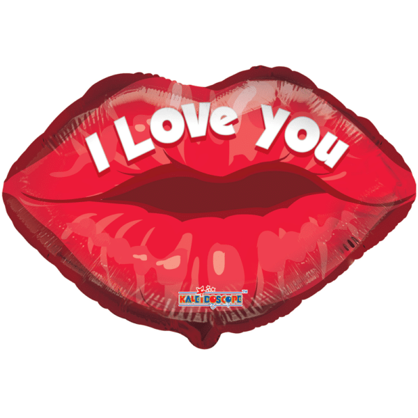 Folieballon I love you lips