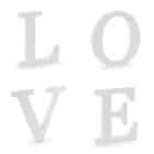Love letters wit - 20 cm