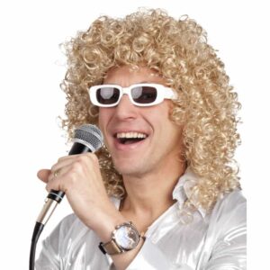 Pruik Singer met bril Pruik Singer met bril