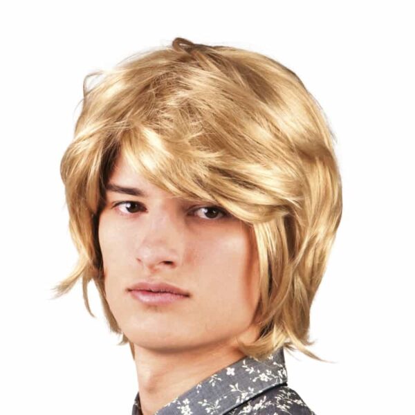 Pruik Spike blond