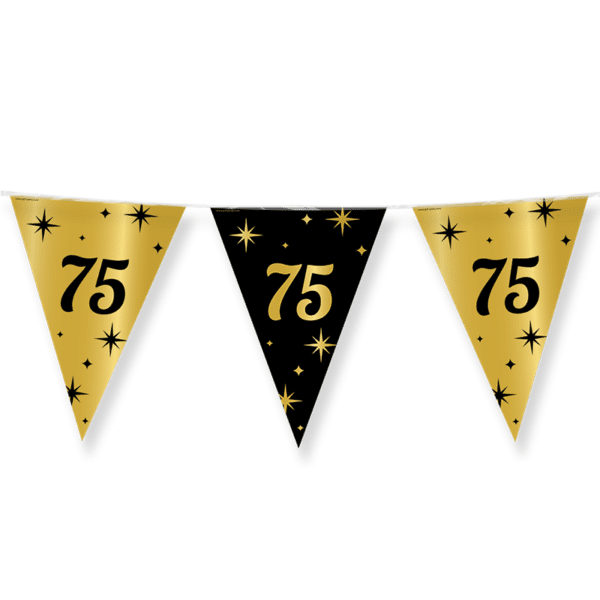 Vlaggenlijn Classy Party - 75 jaar (10 meter)