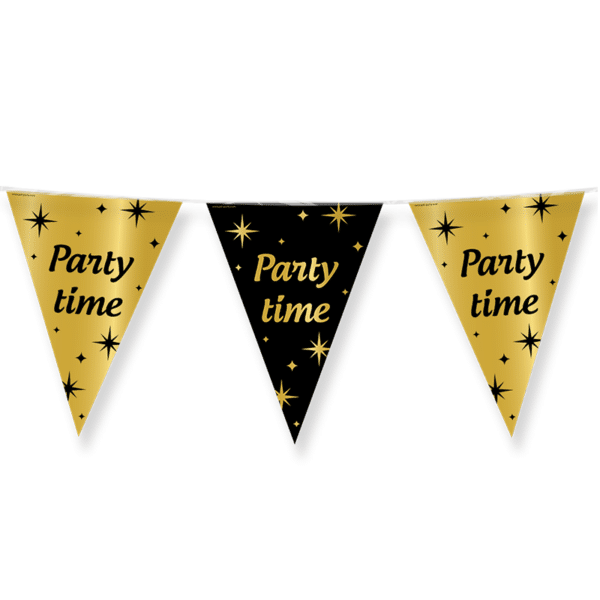 Vlaggenlijn Classy Party -  Party time (10 meter)