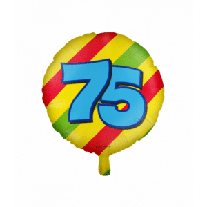 Folieballon Happy Party 75 jaar (45 cm)
