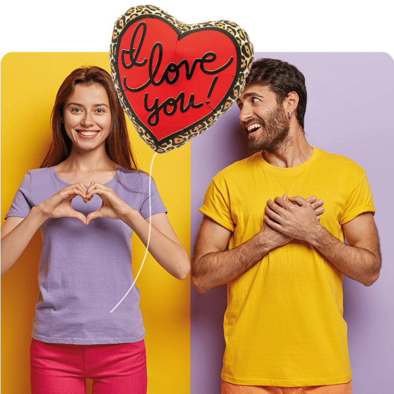 Liefde ballon versturen