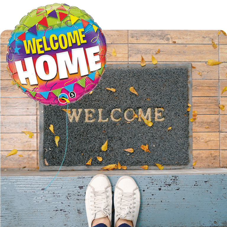 Welkom thuis ballon versturen