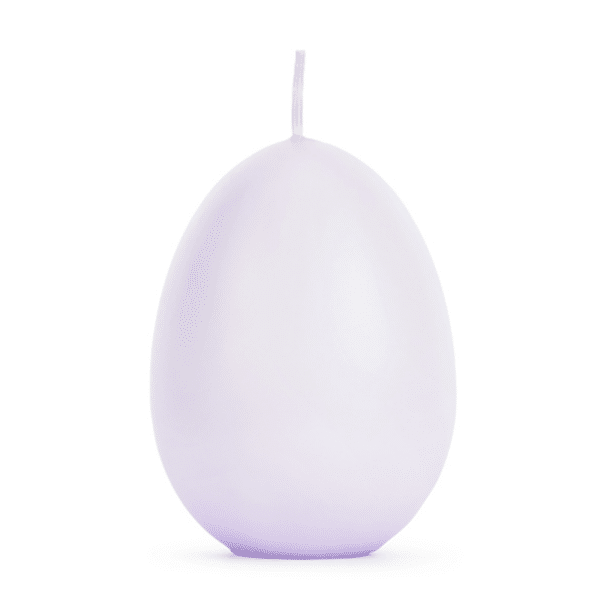 Kaars - Paasei lavendel (10 cm)