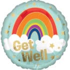 Folieballon Get Well regenboog