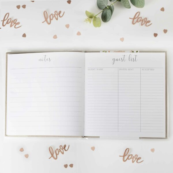 Botanical Wedding - Wedding Planner Suede Luxe Rose Gold