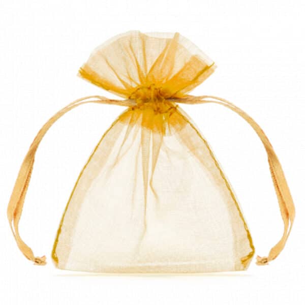 Organza zakjes goud (10 st)