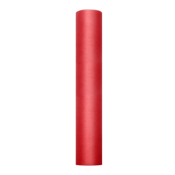 Tule op rol Rood (0,3 x 9 mtr)