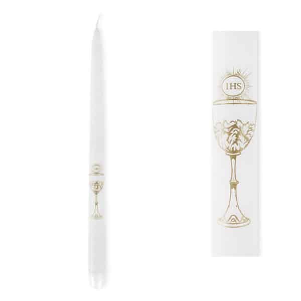 Kaarsen wit IHS(4 stuks) - 29 cm