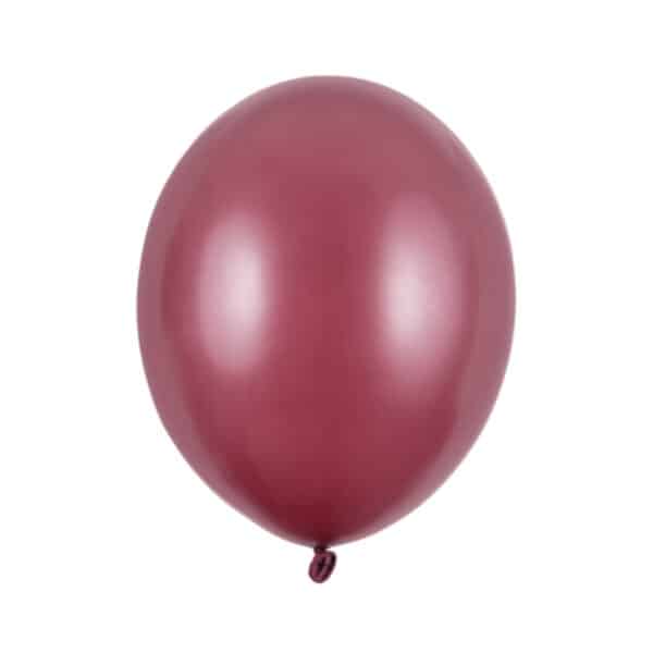 Ballonnen Metallic Maroon (12 cm - 100 stuks)