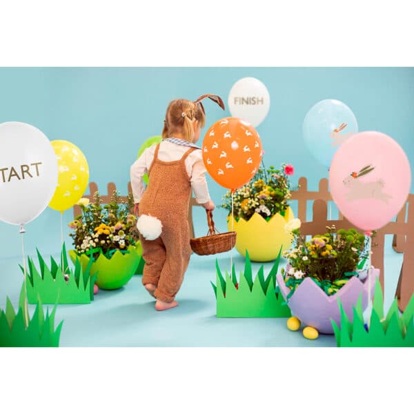 Partydeco ballonnen - 1 jaar pastel blauw (50 stuks)