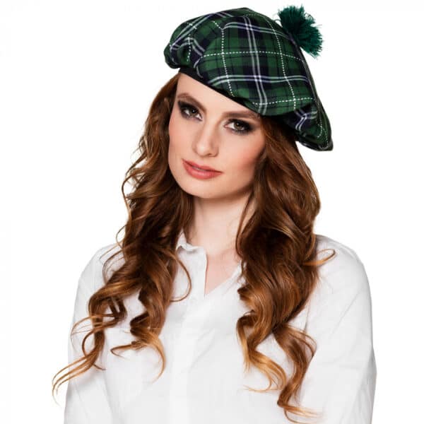 Baret Mrs Tartan groen