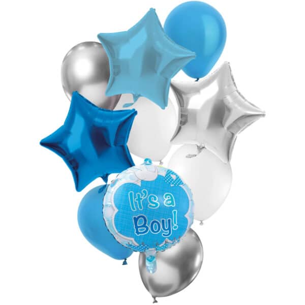 Ballonnen Set It's a Boy! Blauw - 10 stuks