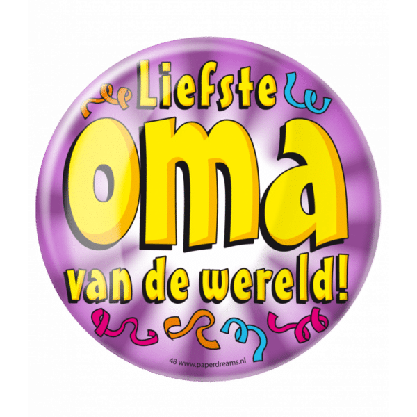 Button Liefste oma van de wereld